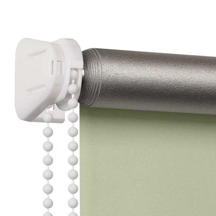 фото Штора рулонная blackout silver, 80х150 см, цвет ванильный prakto
