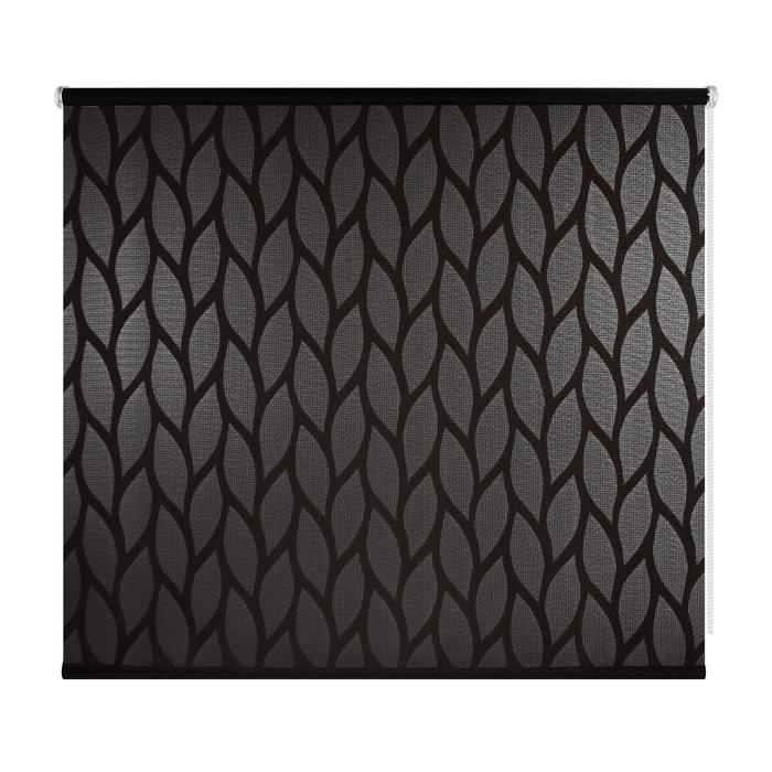 фото Штора рулонная bella, 140х175 см, цвет чёрный prakto