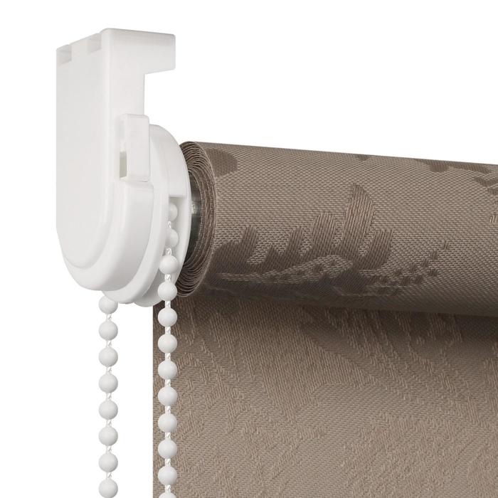 фото Штора рулонная luna, 140х175 см, цвет бежевый prakto