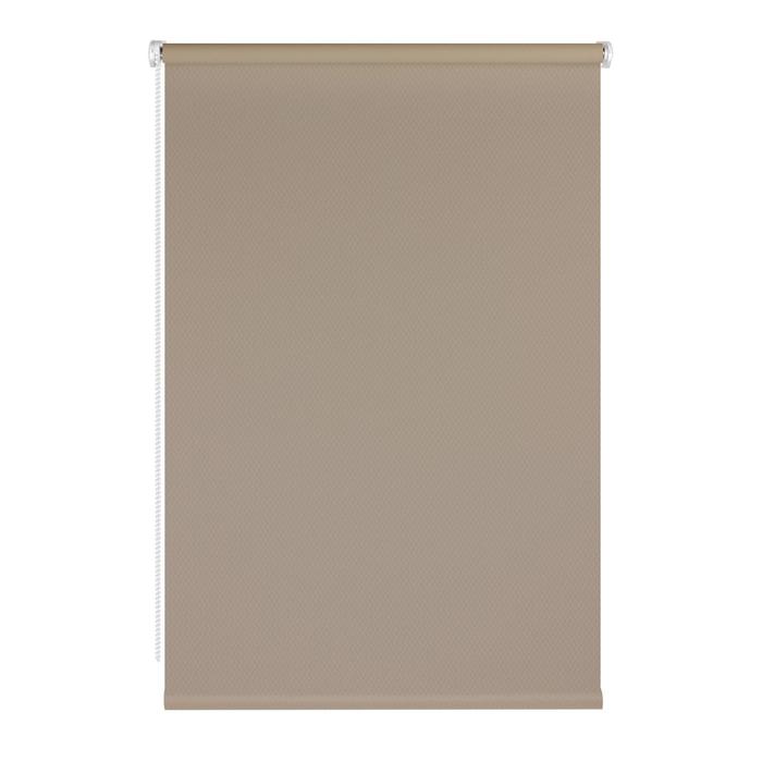 фото Штора рулонная ribbed, 100х160 см, цвет бежевый prakto