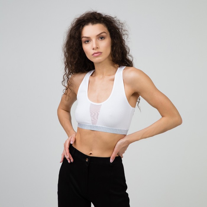 Топ женский, цвет белый, размер 85В
Топ женский, цвет белый, размер 85В