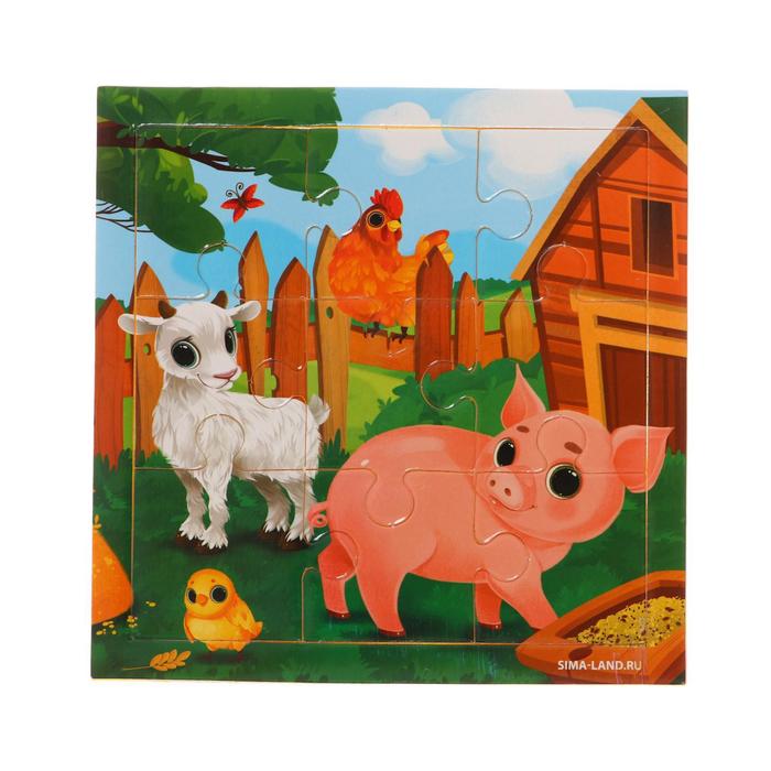 Развивающий пазл «Ферма», 15х15 см
Развивающий пазл «Ферма», 15х15 см