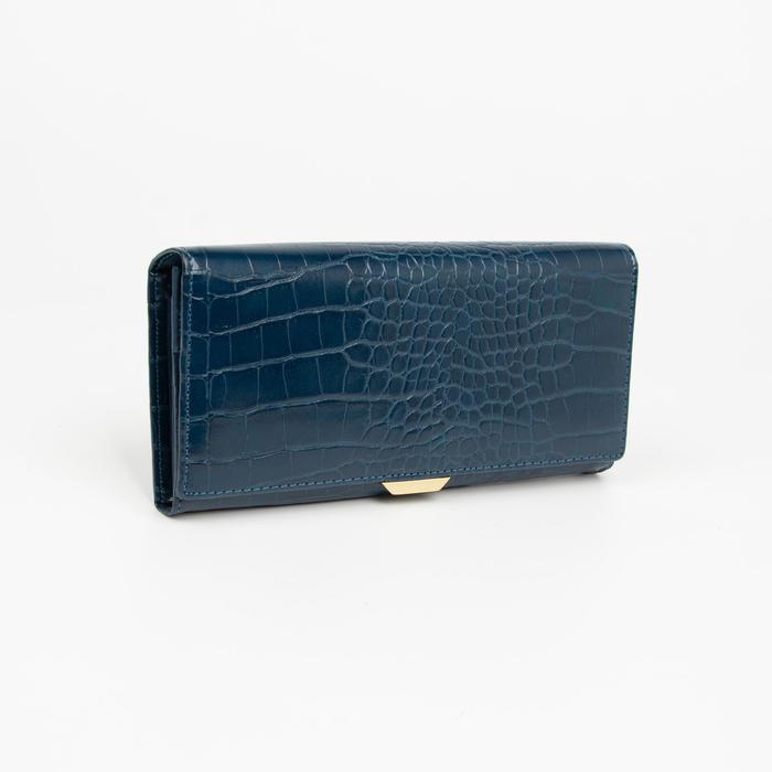 Кошелёк на магнитах, цвет синий 
Кошелёк на магнитах, цвет синий