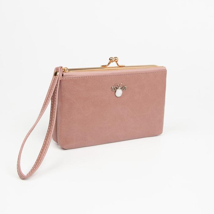 Кошелёк женский, отдел на молнии, цвет розовый
Кошелёк женский, отдел на молнии, цвет розовый