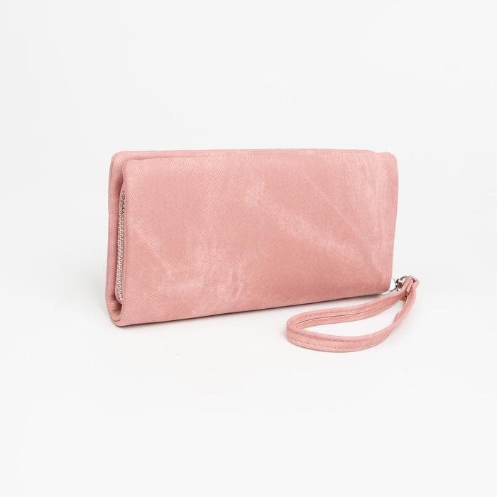 Кошелёк на молнии, с ручкой, цвет розовый
Кошелёк на молнии, с ручкой, цвет розовый