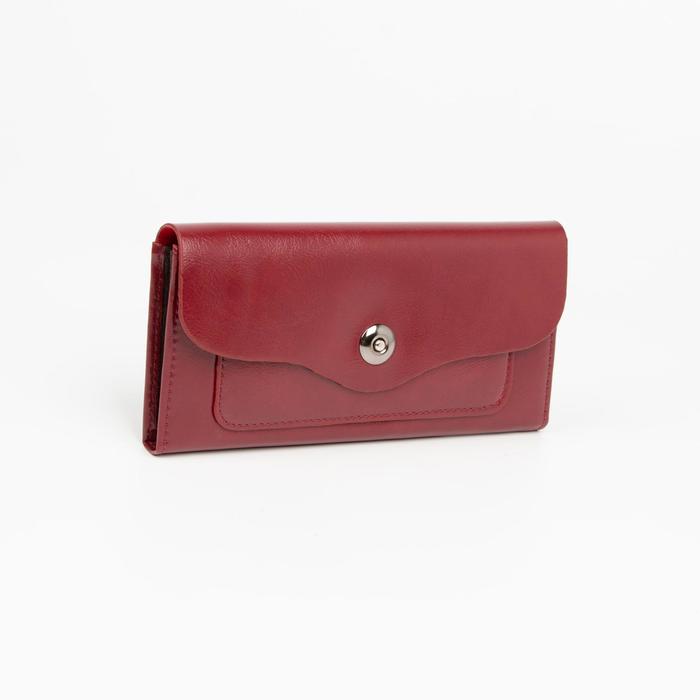 Кошелёк на магните, цвет бордовый
Кошелёк на магните, цвет бордовый