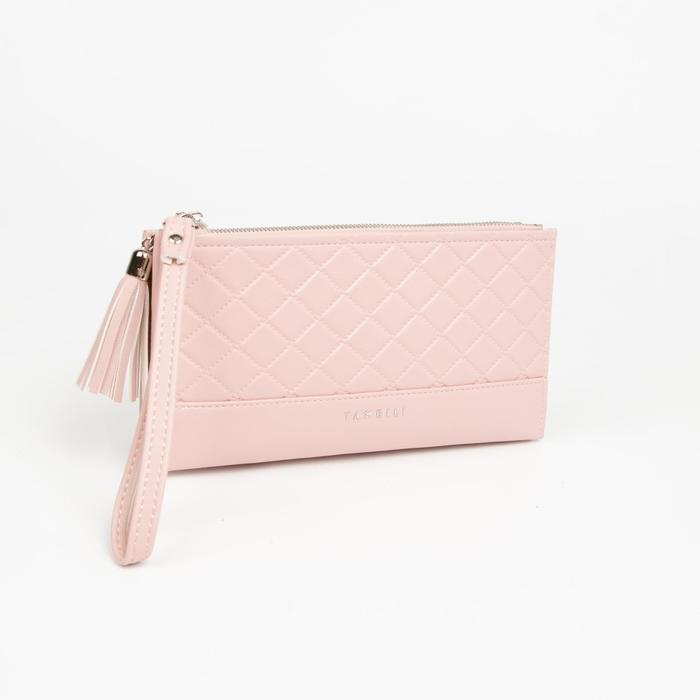 Кошелёк на молниях, с ручкой, цвет розовый
Кошелёк на молниях, с ручкой, цвет розовый