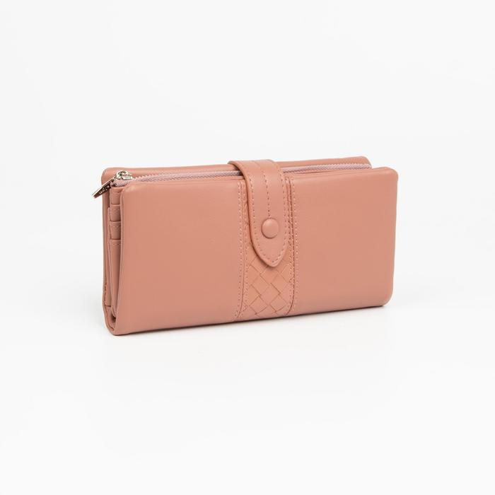 Кошелёк на кнопке, цвет розовый
Кошелёк на кнопке, цвет розовый