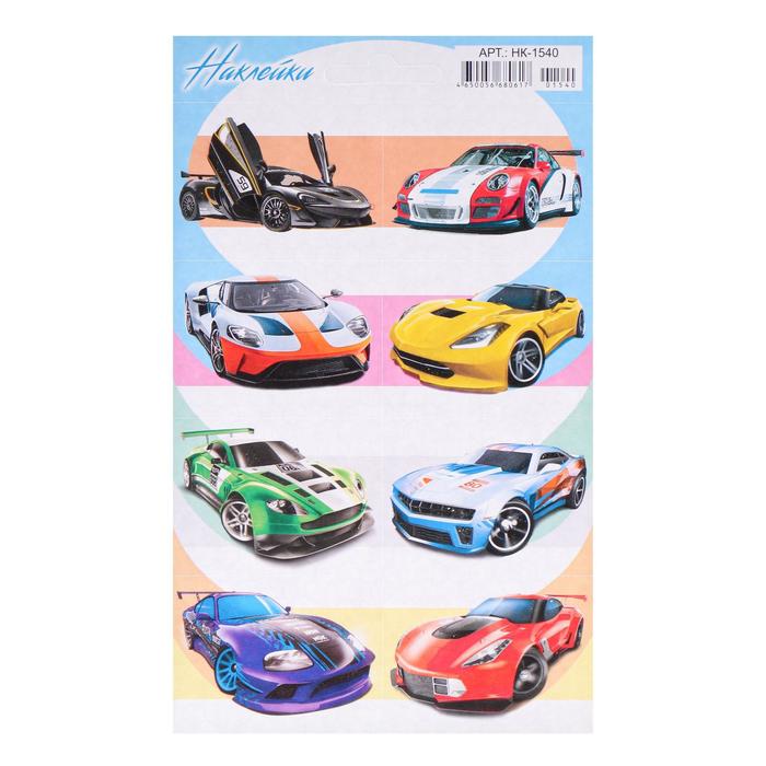 Наклейки детские "Автомобили" УФ-лак, глиттер, спорткары, 16 х 10 см
Наклейки детские "Автомобили" УФ-лак, глиттер, спорткары, 16 х 10 см