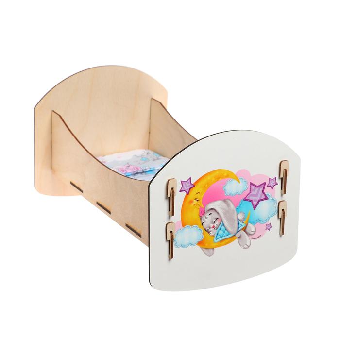 Кроватка для куклы «Зайчик»
Кроватка для куклы «Зайчик»