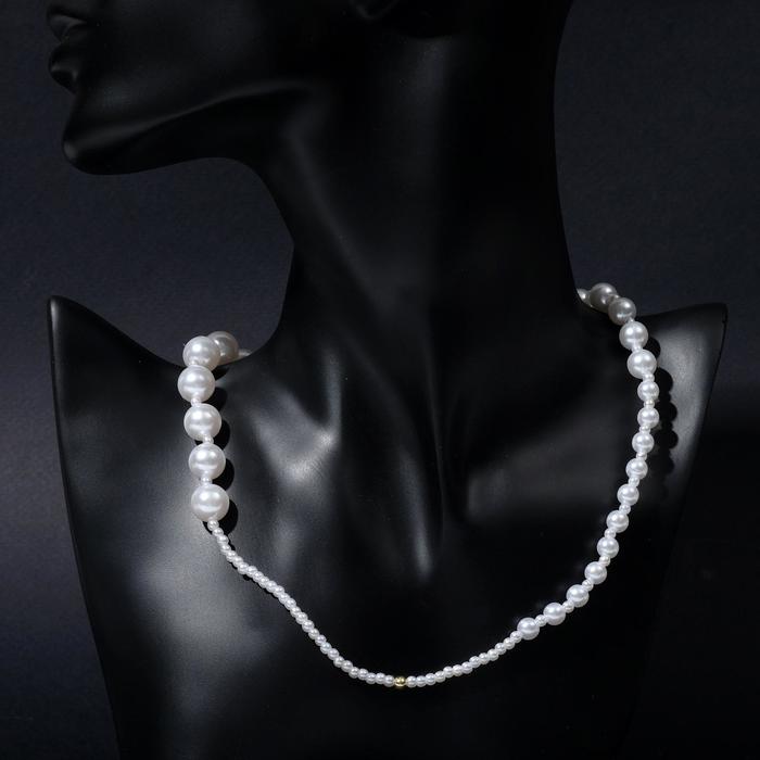 Колье "Жемчуг" две разные нити, цвет белый в золоте, 40 см
Колье "Жемчуг" две разные нити, цвет белый в золоте, 40 см