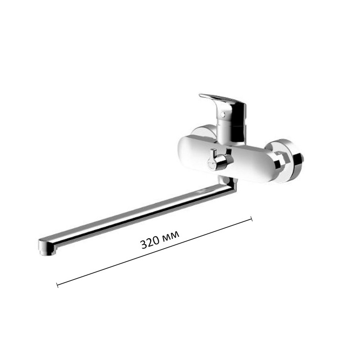 Смеситель для ванны AM.PM Like F8090016, однорычажный, длинный излив хром
Смеситель для ванны AM.PM Like F8090016, однорычажный, длинный излив хром