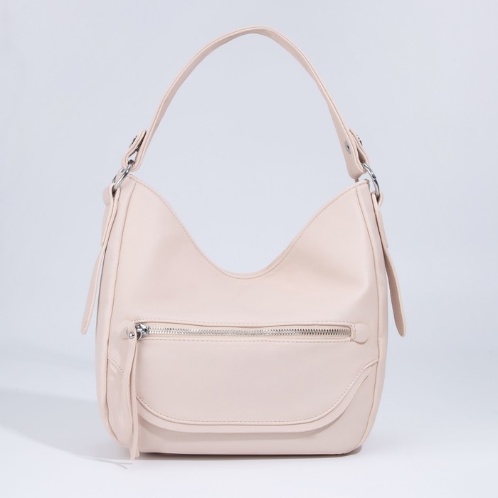 Сумка-хобо, отдел на молнии, 2 наружных кармана, длинный ремень, цвет бежевый
Сумка-хобо, отдел на молнии, 2 наружных кармана, длинный ремень, цвет бежевый