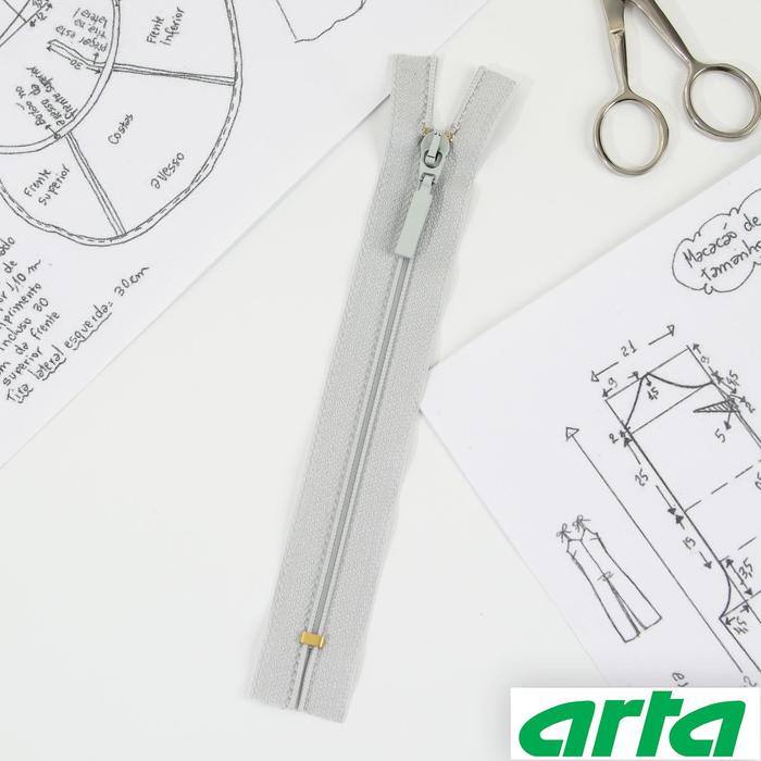 Молния «Спираль», Т6, неразъёмная, 18 см, цвет светло-серый №154
Молния «Спираль», Т6, неразъёмная, 18 см, цвет светло-серый №154