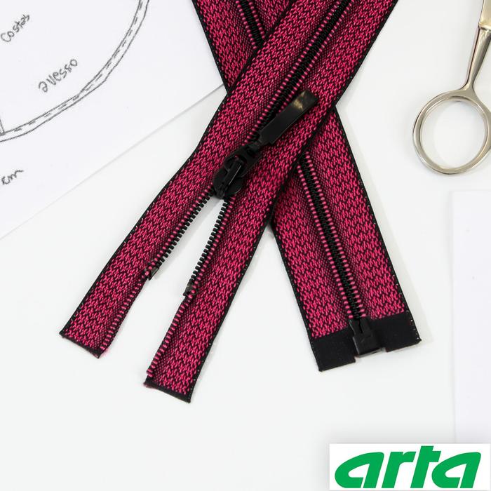 Молния «Спираль», Т6, разъёмная, 40 см, декоративная тесьма меланж, цвет малиново-чёрный №D397M
Молния «Спираль», Т6, разъёмная, 40 см, декоративная тесьма меланж, цвет малиново-чёрный №D397M