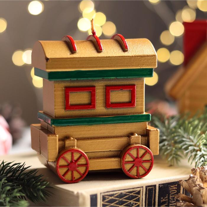 Свеча декоративная "Новогодний экспресс. Вагончик", 9х7,5х5,5 см, золотой
Свеча декоративная "Новогодний экспресс. Вагончик", 9х7,5х5,5 см, золотой