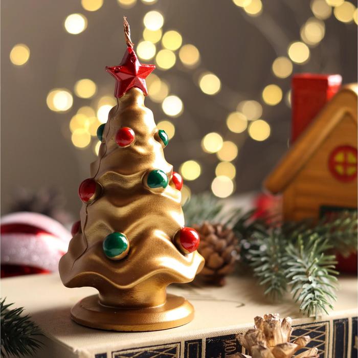 Свеча декоративная "Новогодняя ёлочка", 12х6,5х6,5 см, золото
Свеча декоративная "Новогодняя ёлочка", 12х6,5х6,5 см, золото