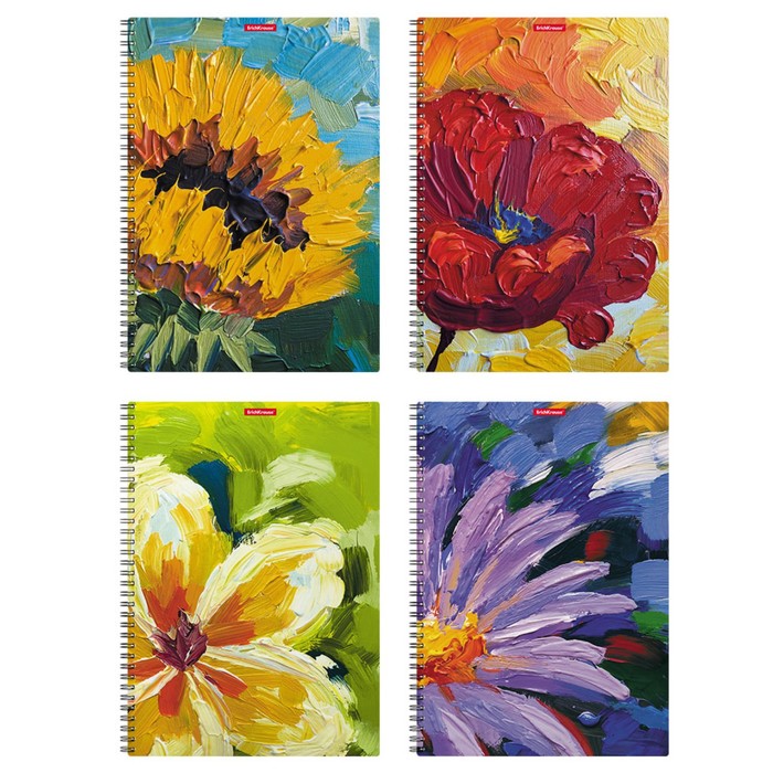 Тетрадь А4, 80 листов в клетку на гребне ErichKrause "Flowers", пластиковая обложка, блок офсет, белизна 100%, МИКС
Тетрадь А4, 80 листов в клетку на гребне ErichKrause "Flowers", пластиковая обложка, блок офсет, белизна 100%, МИКС