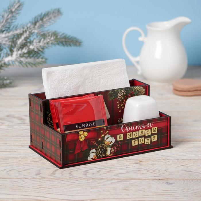 фото Органайзер для кухни "счастья в новом году", 16.2х7,3х9,5 см