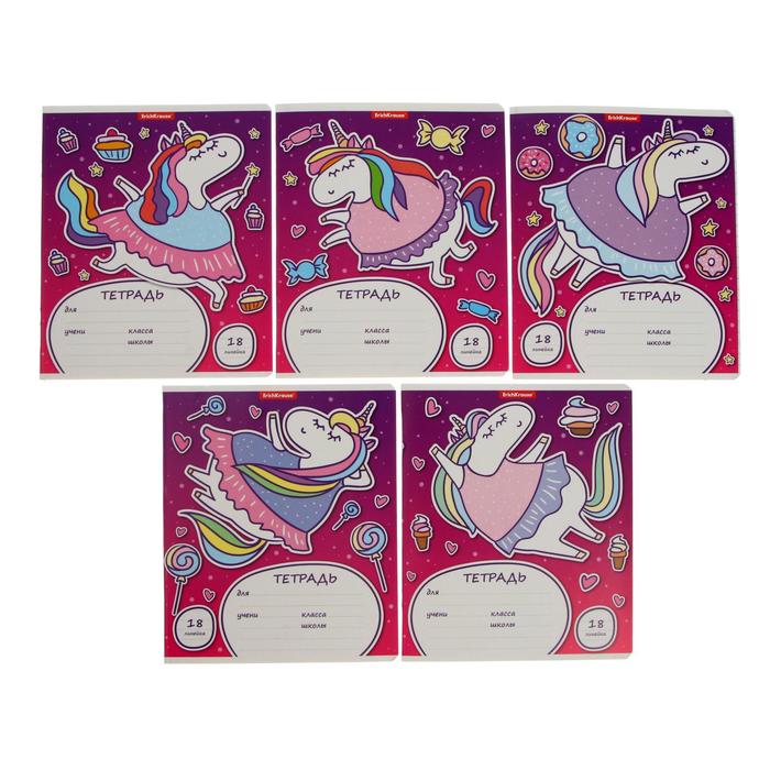 Тетрадь 18 листов в линейку ErichKrause "Единорожка", обложка мелованный картон, блок офсет, микс (1 вид в спайке)
Тетрадь 18 листов в линейку ErichKrause "Единорожка", обложка мелованный картон, блок офсет, микс (1 вид в спайке)