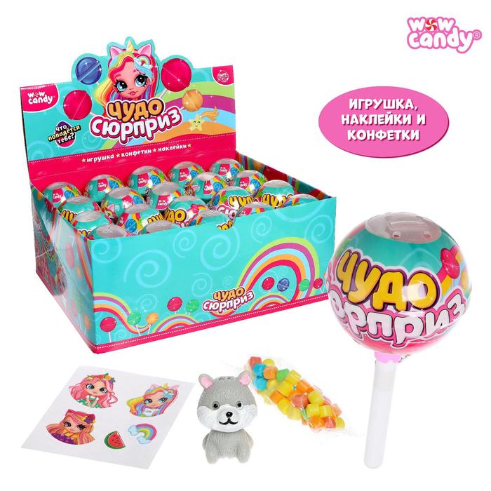 Игрушка в чупа-чупсе «Чудо-сюрприз», конфеты, игрушка, МИКС
Игрушка в чупа-чупсе «Чудо-сюрприз», конфеты, игрушка, МИКС