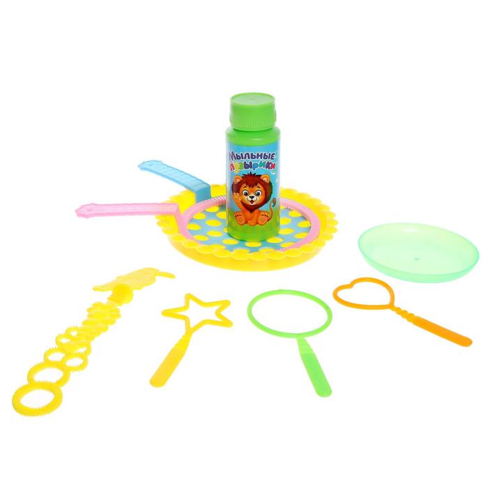 Мыльные пузыри 2 блюдца D 15 и 22 см и жидкость для пузырей 95 мл
Мыльные пузыри 2 блюдца D 15 и 22 см и жидкость для пузырей 95 мл