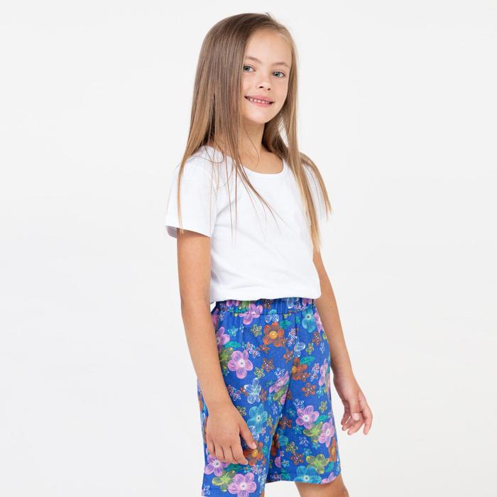 Шорты для девочки, цвет синий/цветы, рост 128 см
Шорты для девочки, цвет синий/цветы, рост 128 см
