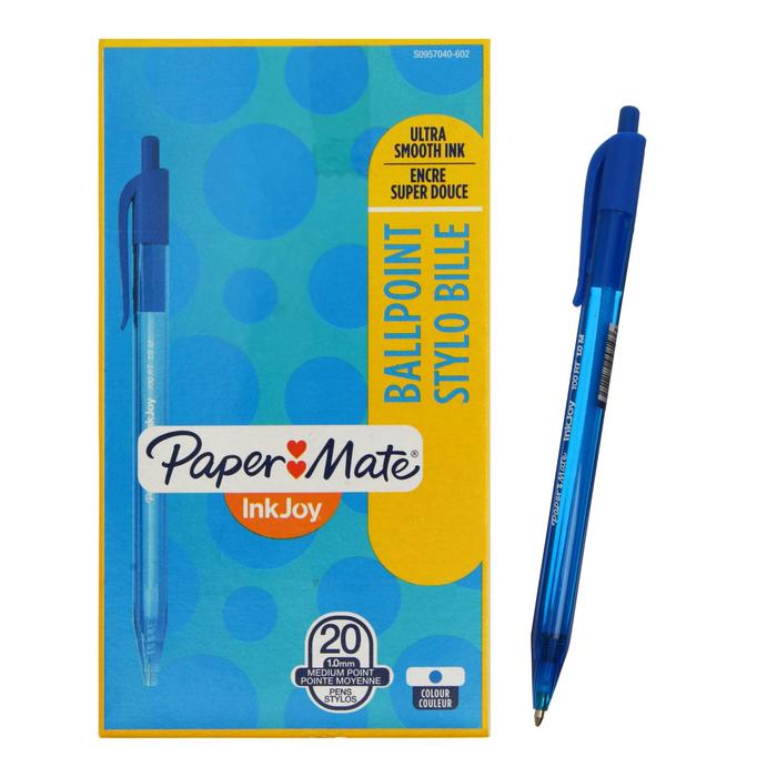 Ручка шариковая, автоматическая INKJOY 100 RT, 1.0мм, пластиковый корпус, синие чернила 
Ручка шариковая, автоматическая INKJOY 100 RT, 1.0мм, пластиковый корпус, синие чернила