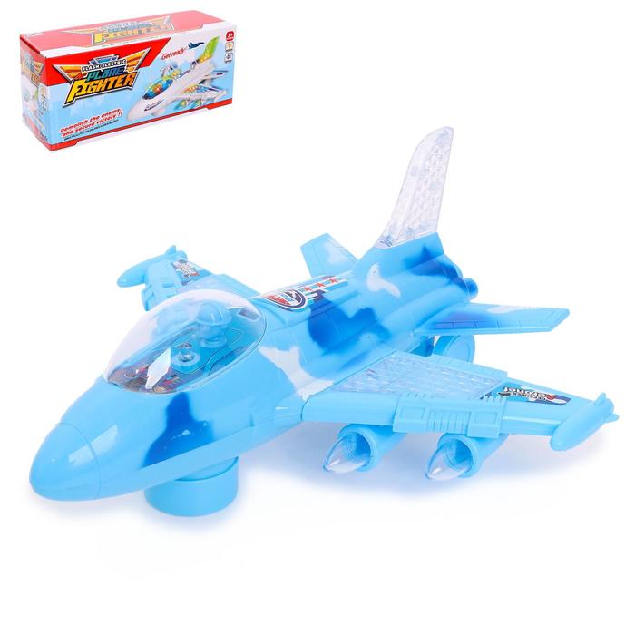 Самолет «Истребитель», работает от батареек, свет и звук
Самолет «Истребитель», работает от батареек, свет и звук
