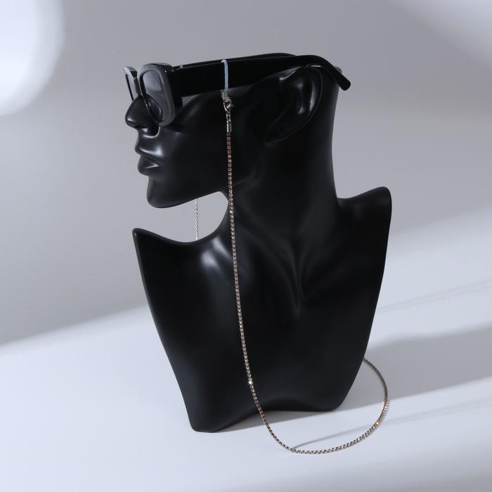 Цепочка для очков "Нить из страз" в цапах, цвет желтый в серебре, 70 см
Цепочка для очков "Нить из страз" в цапах, цвет желтый в серебре, 70 см