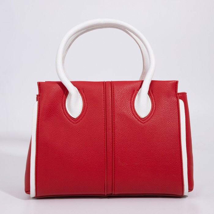 Сумка-тоут на молнии, цвет красный/белый
Сумка-тоут на молнии, цвет красный/белый