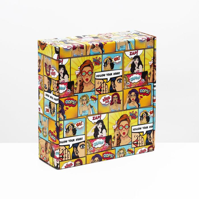 Подарочная коробка "Pop-art", 28,5 х 9,5 х 29,5 см
Подарочная коробка "Pop-art", 28,5 х 9,5 х 29,5 см