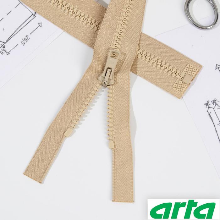 Молния «Трактор», Т10, разъёмная, 50 см, цвет светло-бежевый №105
Молния «Трактор», Т10, разъёмная, 50 см, цвет светло-бежевый №105