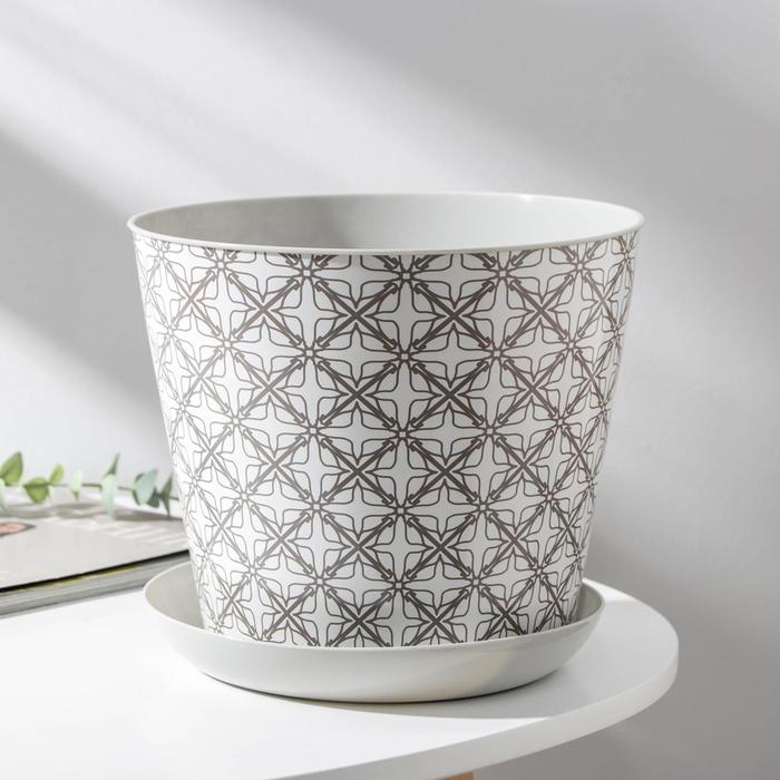 Горшок с поддоном «Этника», 4,3 л, цвет светло-серый
Горшок с поддоном «Этника», 4,3 л, цвет светло-серый