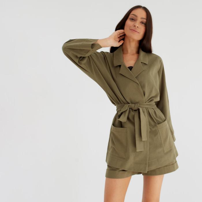 Костюм женский (жакет и шорты) MIST р. 48, хаки
Костюм женский (жакет и шорты) MIST р. 48, хаки