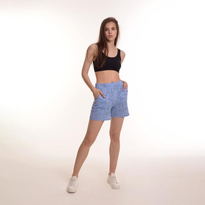 Шорты женские, цвет голубой, размер 50
Шорты женские, цвет голубой, размер 50