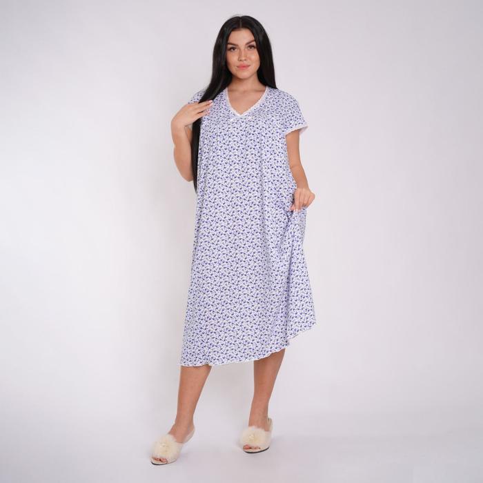 Сорочка женская, цвет б/земелька/синий, размер 72
Сорочка женская, цвет б/земелька/синий, размер 72