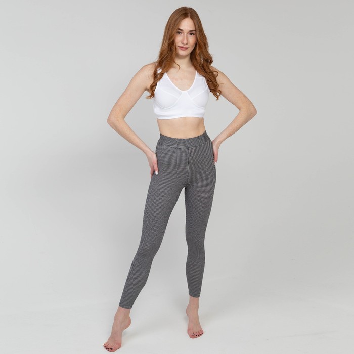 Леггинсы женские, цвет чёрный/принт гусиная лапка, размер 48
Леггинсы женские, цвет чёрный/принт гусиная лапка, размер 48