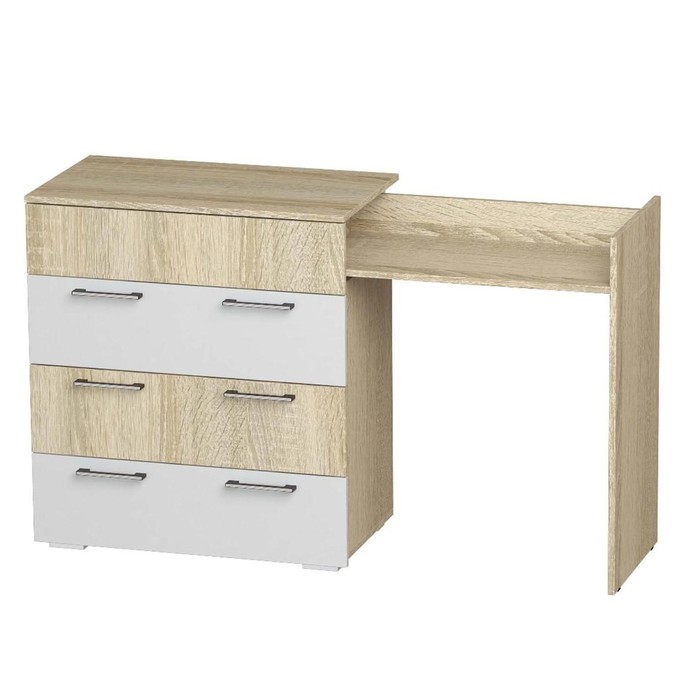 Стол-комод Белладжио 802х460х887 сонома/белый глянец
Стол-комод Белладжио 802х460х887 сонома/белый глянец