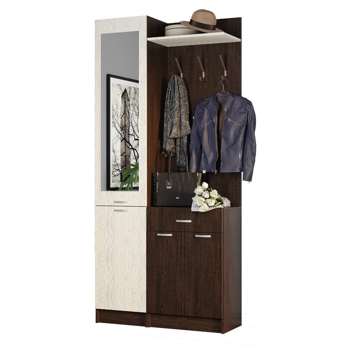 Прихожая Амор 950х368х2100 венге/лоредо
Прихожая Амор 950х368х2100 венге/лоредо