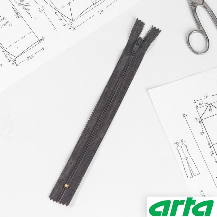 Молния «Спираль» брючная, Т4, неразъёмная, 20 см, цвет графит №301
Молния «Спираль» брючная, Т4, неразъёмная, 20 см, цвет графит №301