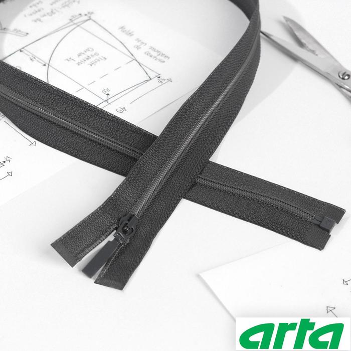 Молния «Спираль», Т6, разъёмная, 45 см, цвет графит №301
Молния «Спираль», Т6, разъёмная, 45 см, цвет графит №301