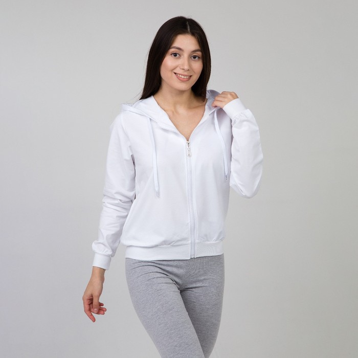 Толстовка женская однотонная, цвет белый, размер one size
Толстовка женская однотонная, цвет белый, размер one size