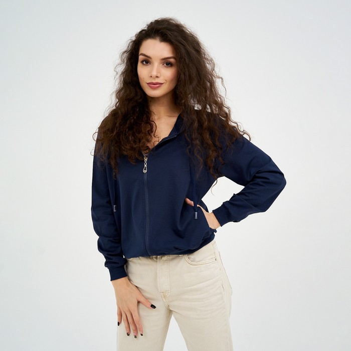 Толстовка женская однотонная, цвет тёмно-синий, размер one size
Толстовка женская однотонная, цвет тёмно-синий, размер one size