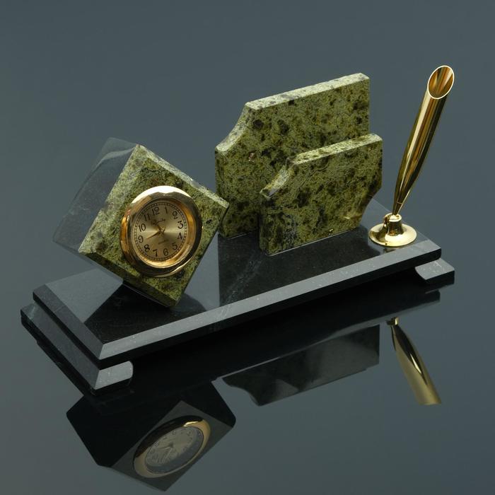 Визитница «Мини»: подставка для ручки, часы
Визитница «Мини»: подставка для ручки, часы