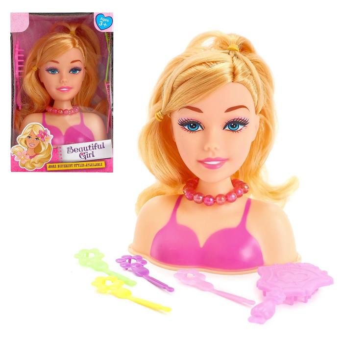 Кукла-манекен для создания причесок «Модница» с аксессуарами
Кукла-манекен для создания причесок «Модница» с аксессуарами