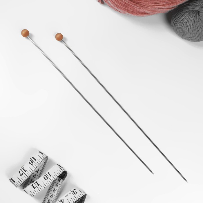 Спицы для вязания, прямые, d = 3 мм, 35 см, 2 шт
Спицы для вязания, прямые, d = 3 мм, 35 см, 2 шт