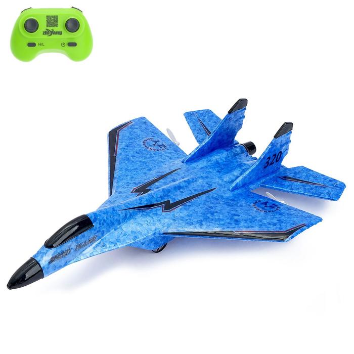 фото Самолет радиоуправляемый "истребитель", работает от аккумулятора микс