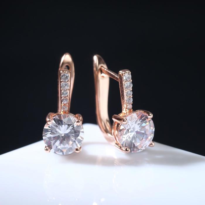 Серьги со стразами "Блум" магия, цвет белый в розовом золоте
Серьги со стразами "Блум" магия, цвет белый в розовом золоте