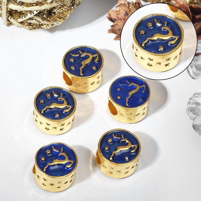 Талисман "Олень" звёздный, цвет синий в золоте
Талисман "Олень" звёздный, цвет синий в золоте